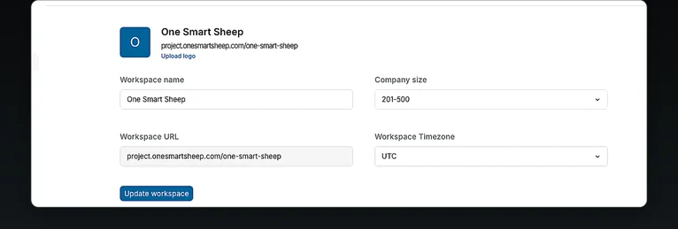 WhiteLabel UI showing defults