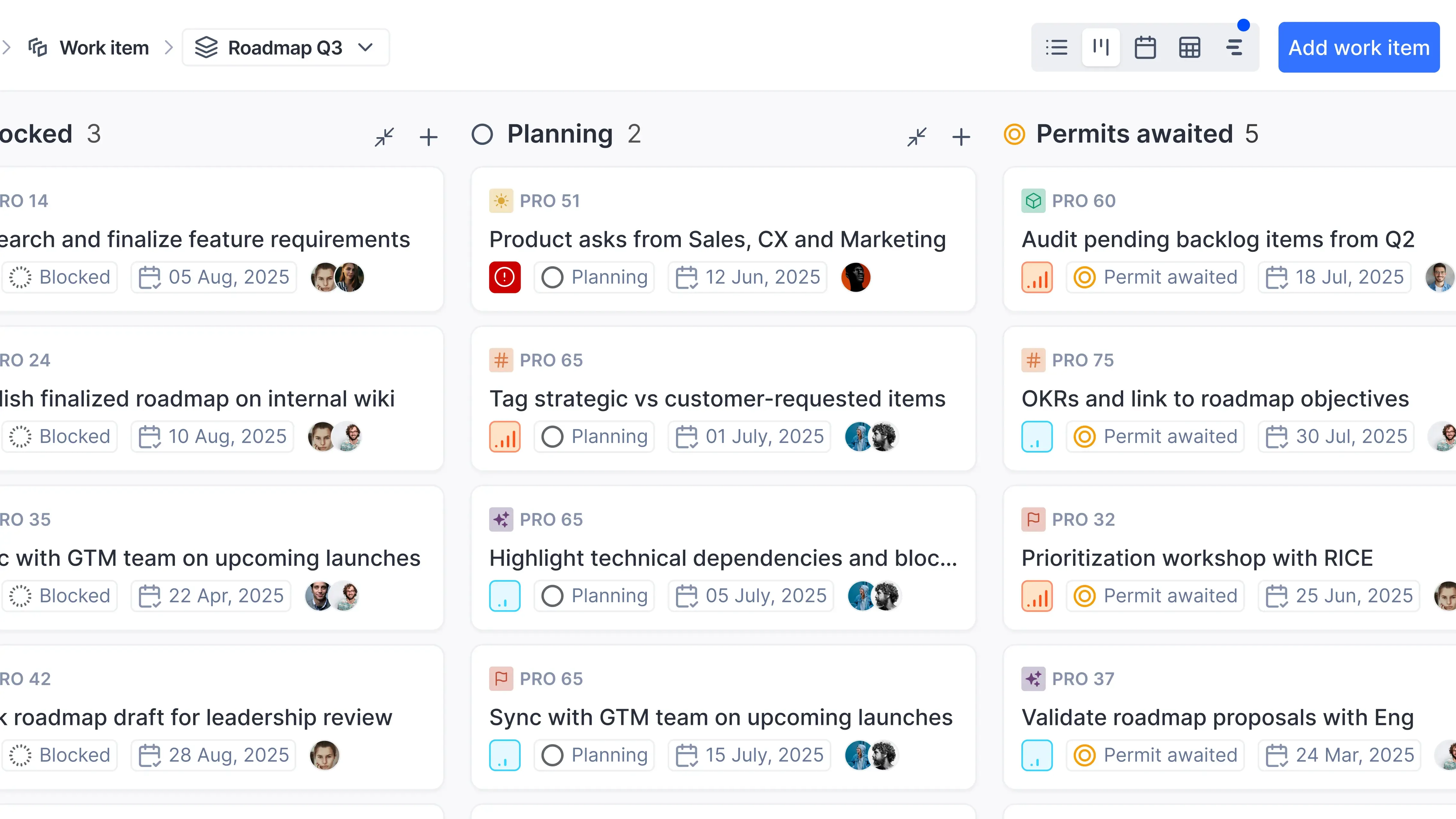 Client roadmap planning